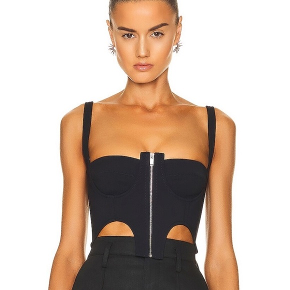 Dion Lee Tops - NWT Dion Lee Double Arch Bustier Top in Black - Size 0